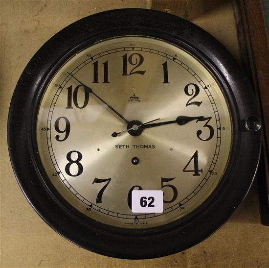 American WWII wall clock
